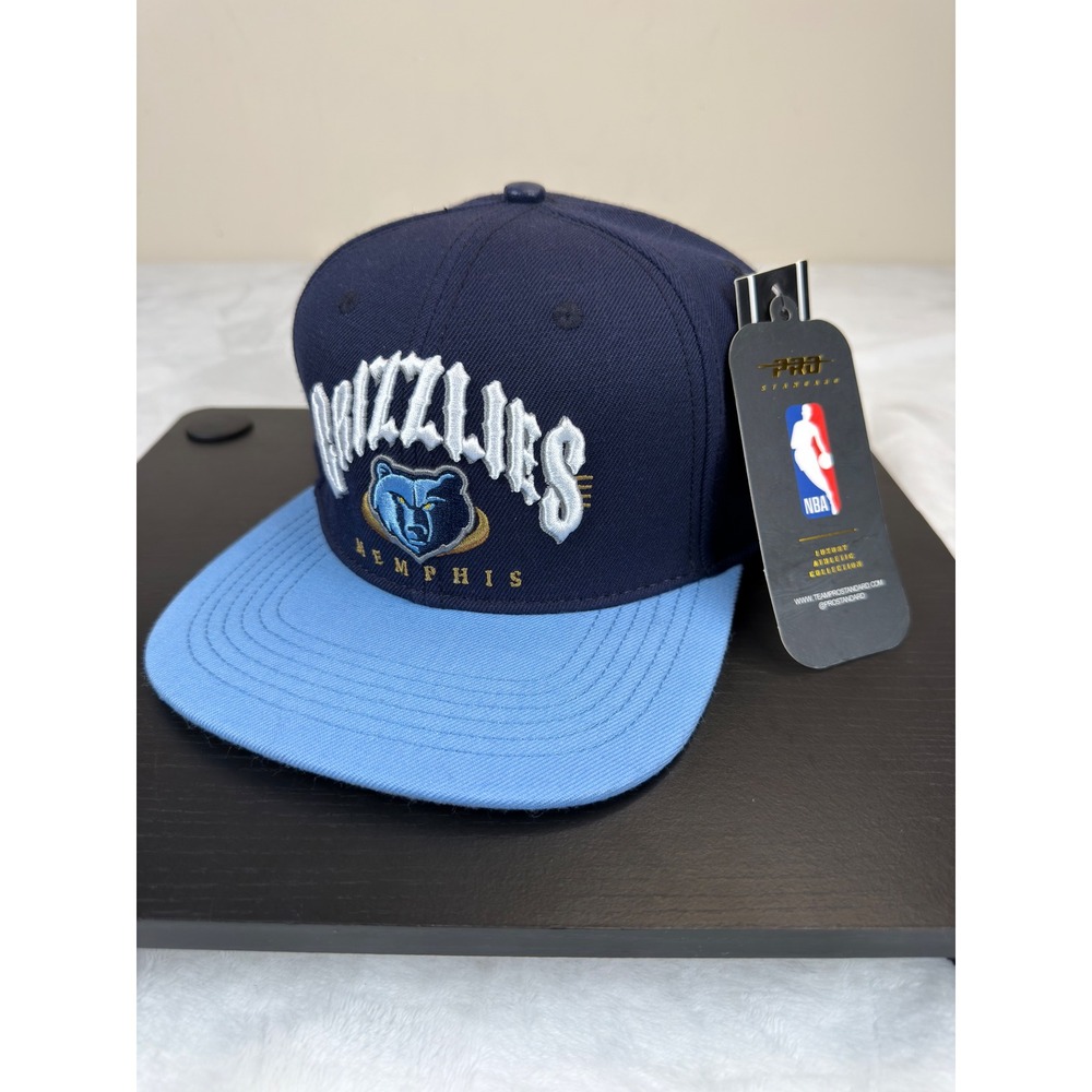 Memphis Grizzlies NBA Snapback Flat Bill Hat Navy Blue Embroidered Logo OSFM NEW